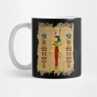 Egyptian Mut Ornament on papyrus Mug